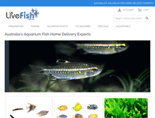 Tablet Screenshot of livefish.com.au